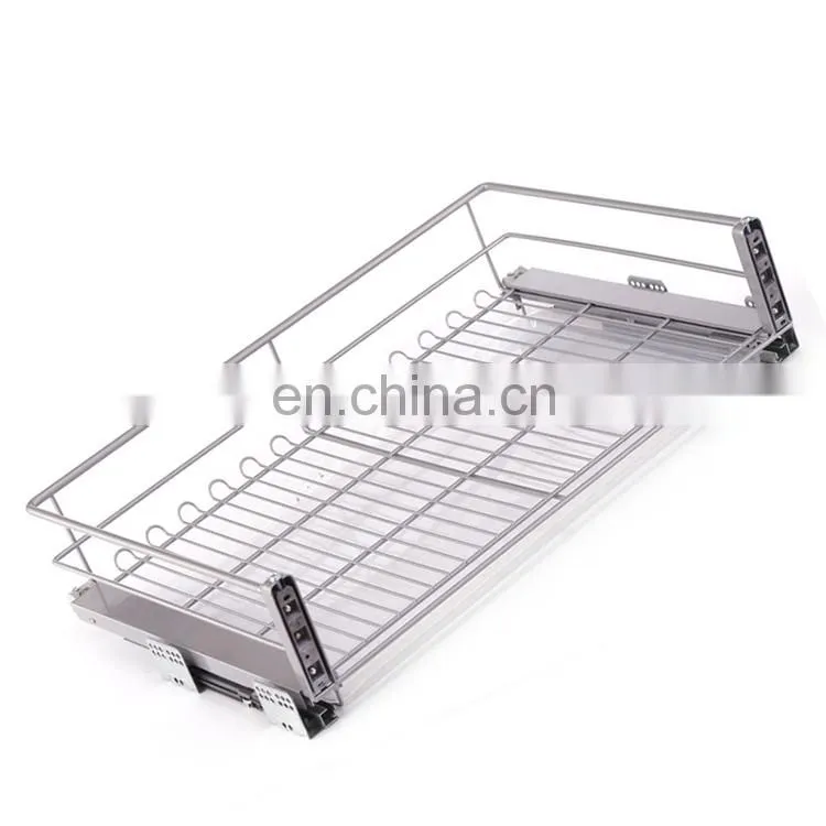 Kitchen OEM Steel Stainless Surface Technical Flat Support Pull basket