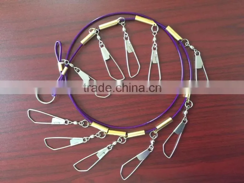 Stainless Steel 10 Key Fishing, 1.5Meters Locking Clasp With Life Float Fishing Accessories Fishing Lock