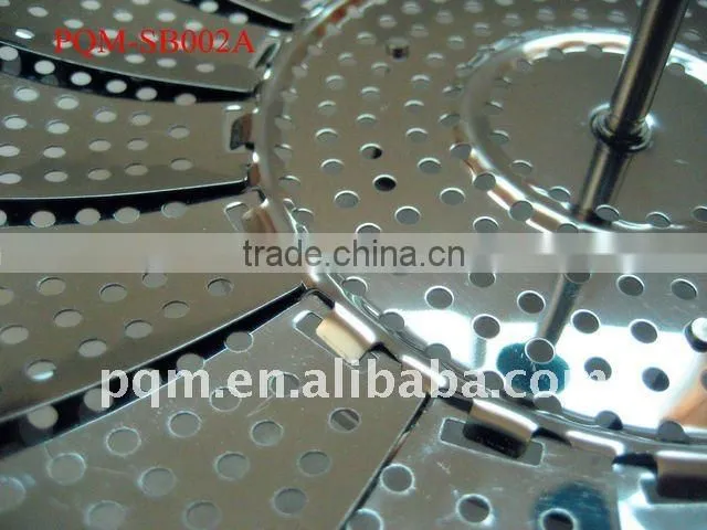 Senior durable stainless steel collapsible steamer basket 002A