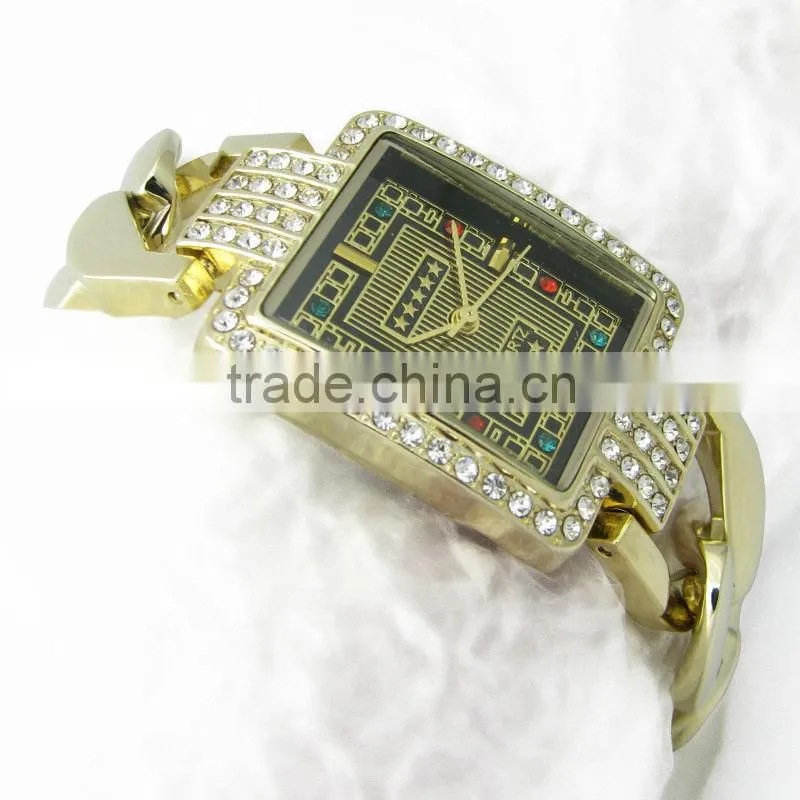 New crystal fashion wrist women watches gift set