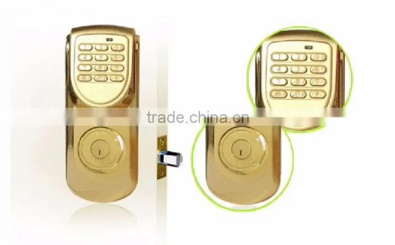OSPON digital deadbolt entrance lock,stain chrome OS101A