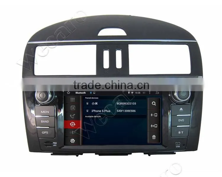 Wecaro WC-NT8078 Android 4.4.4 car dvd player touch screen for nissan tiida car audio WIFI 3G mirror link 2011-2014