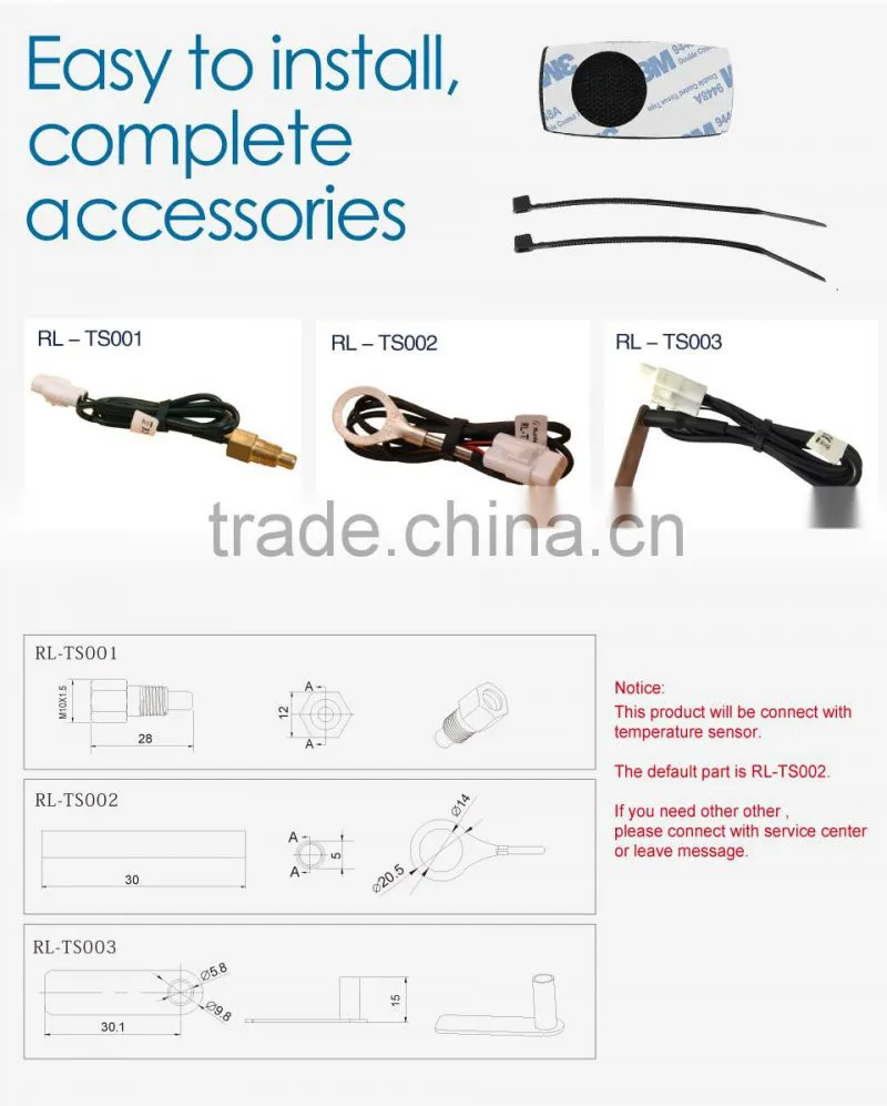 Runleader RL-TM003 TEMP METER thermometer temperature meter for motorcycle snowmobile concrete mixer truck drilling machine