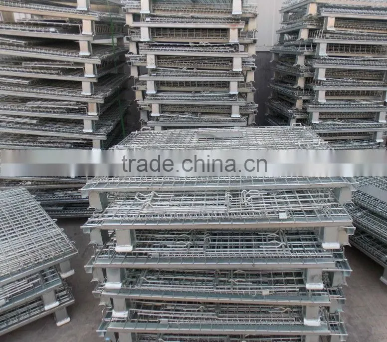 warehouse metal mesh container