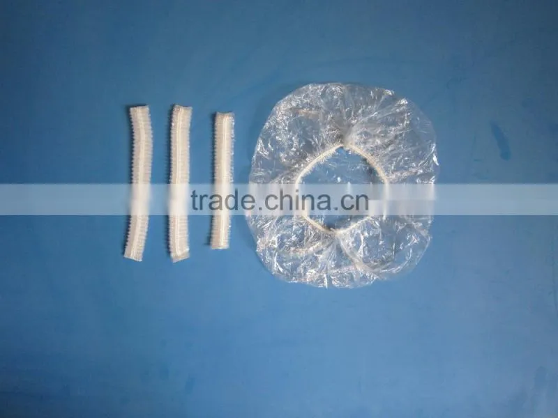 Factory wholesale Disposable plastic PE strip shower cap for hotel
