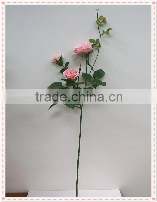 Factory direct selling pure handmade artificial rose for wedding decoration