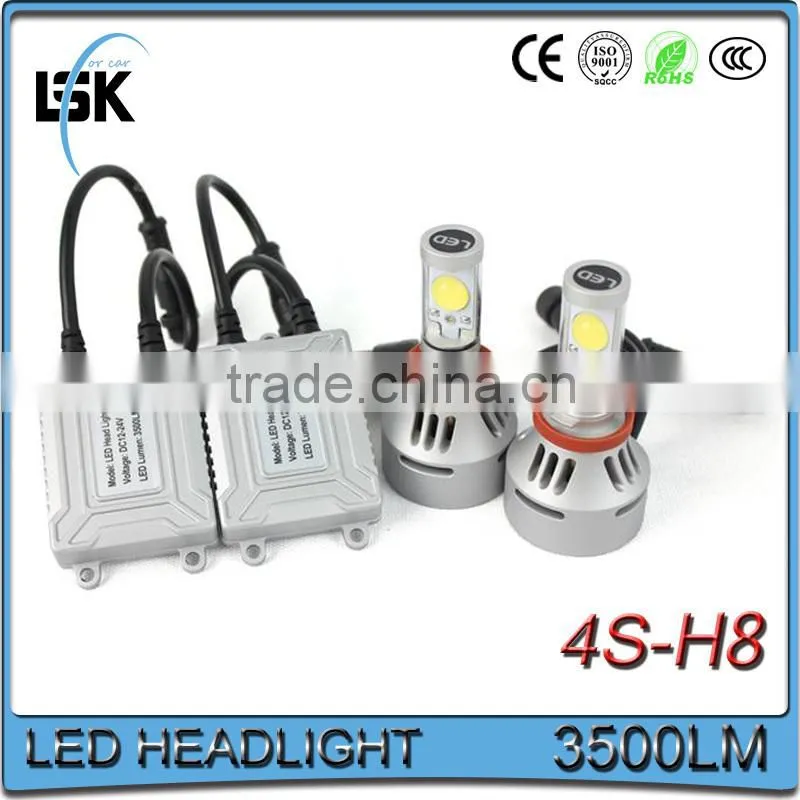 All in one 4S led headlight DC12~24V 3500lm led headlamp h8 for all motorcycles and cars