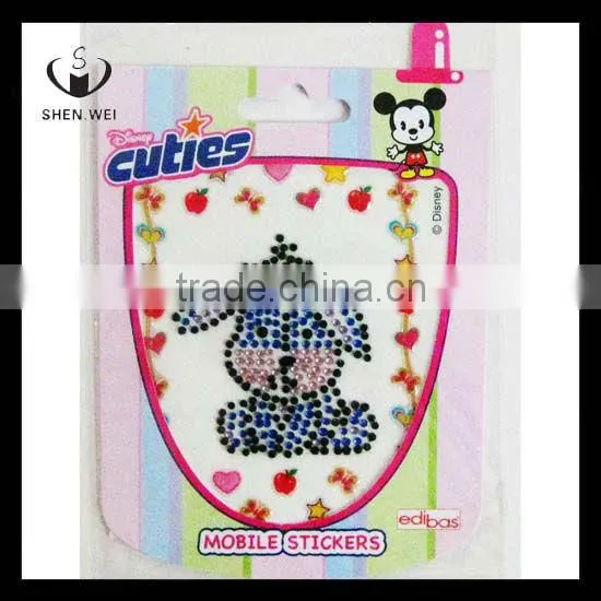 crystal mobile phone carbon fiber vinyl sticker