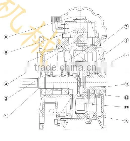 UD planrtary stepless variable gearbox aliuminium shell