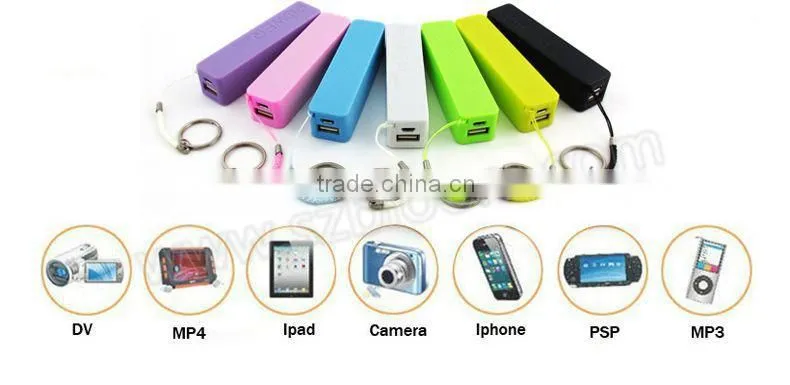 1 dollar cheapest perfume keychain 2600mah portable mobile power bank