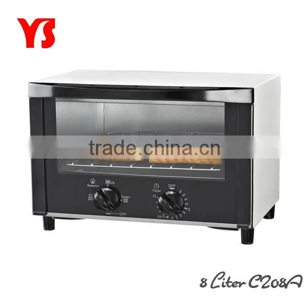 2 slice 8L mini toaster oven