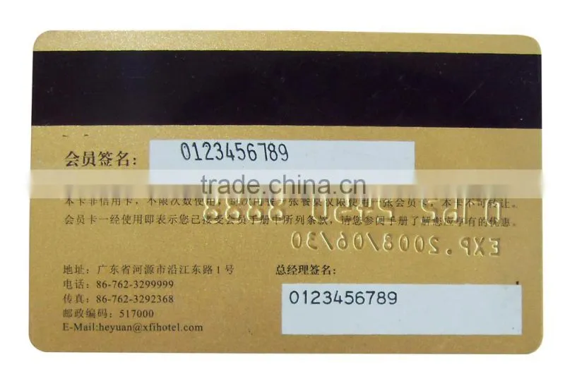 Manual credit PVC smart card embossing machine