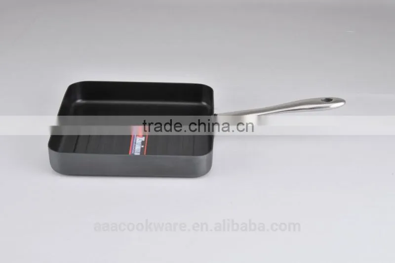 24CM New Arrival High Quality Hard Anodized Aluminum Grill Pan With Non Stick Coating
