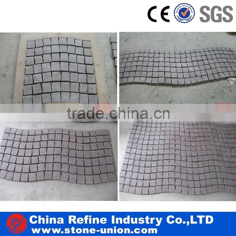 Porphyry paving stone,red porphyry curbstone