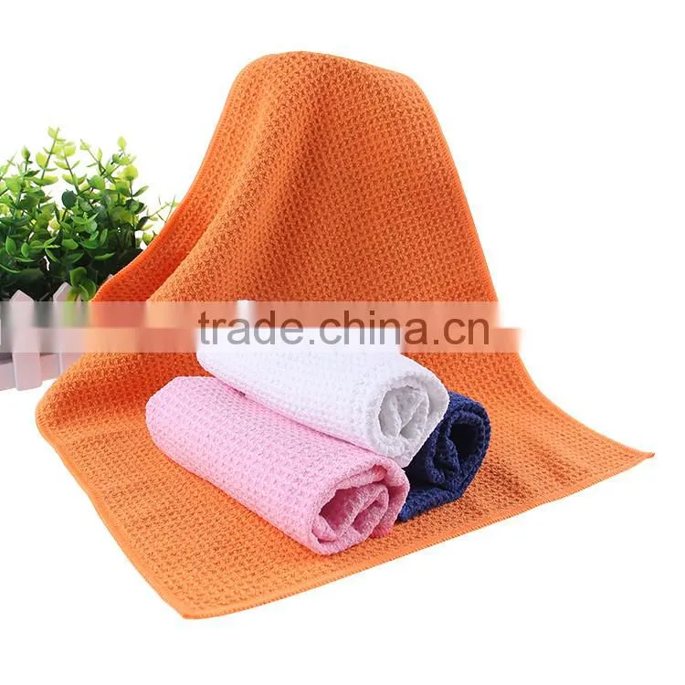 china factory orange waffle kitchen towel