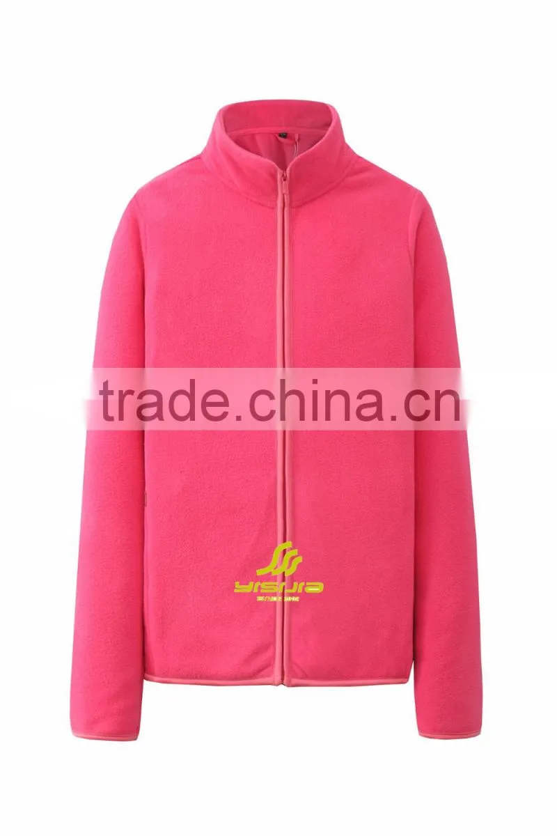 Female and male Outdoor wear custom brand fleece softshell jacket