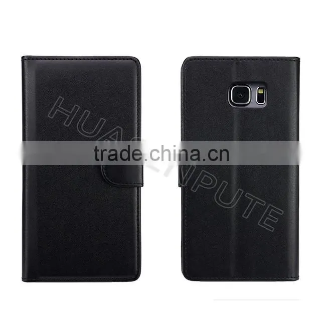 China Factory Insert Card Leather Case For Samsung Galaxy S6 Edge Plus