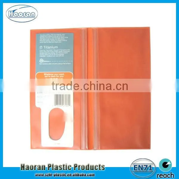 Plastic vinyl wallet folder for documents
