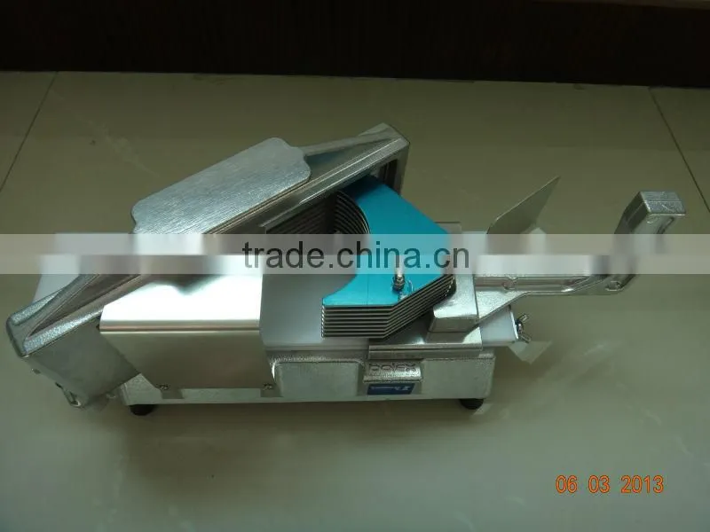 Alluminum manual tomato slicer
