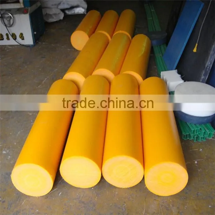 Plastic products customized length thin diameter D65 round uhmwpe hdpe plastic rod bar