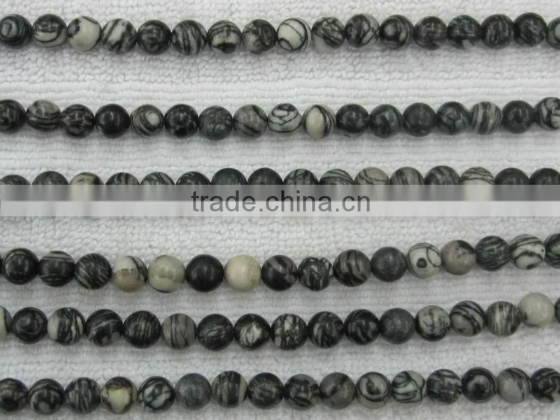 Network stone round beads, semi precious stone, wholesale beads