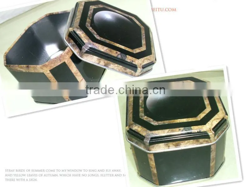Tin box for candy ,made of food grade tinplate with CMYK Printing