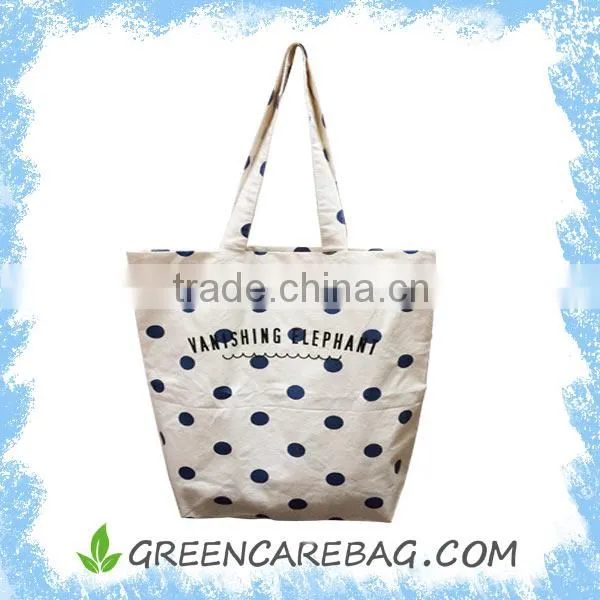 custom printed canvas shopping bag