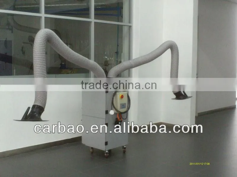 Double arm movable dry smoke purifier with CE