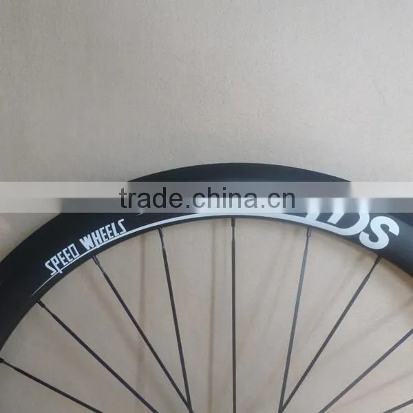 23mm wide combo Carbon wheels 38mm front and 50mm rear clincher bicycle wheelset road