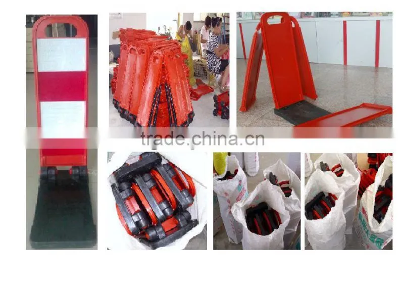 2013 RSG PE/rubber Reflective Folding Road Warning Boards