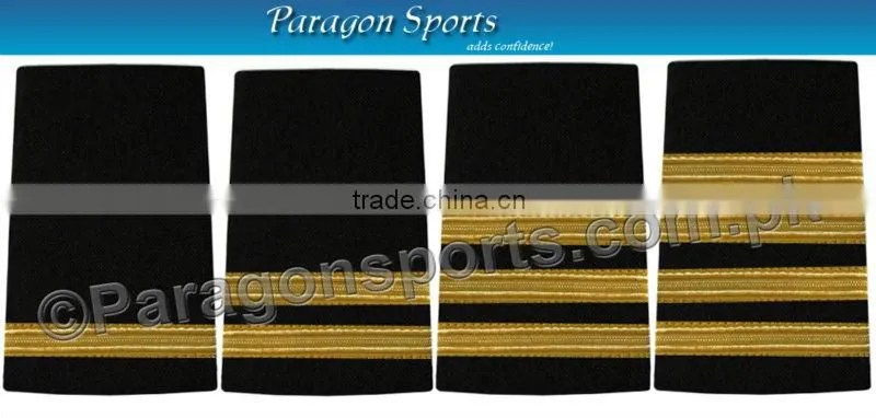 Pilot Epaulettes Aircraft Engineers Epaulettes Gold Maroon Bars