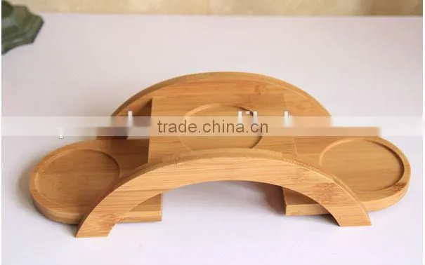 Unique Creative Arched Bamboo Kitchen Spice Stand