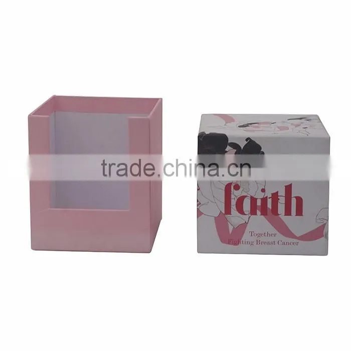 Custom black mini cardboard box with window