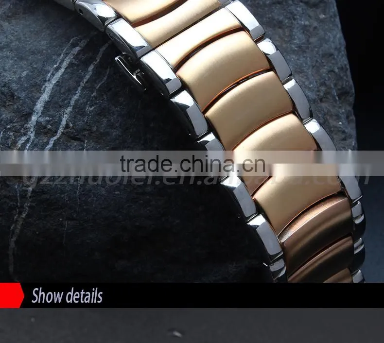 24mm high quality imported stainless steel watch bracelet for men's and women's Wholesale 3PCS