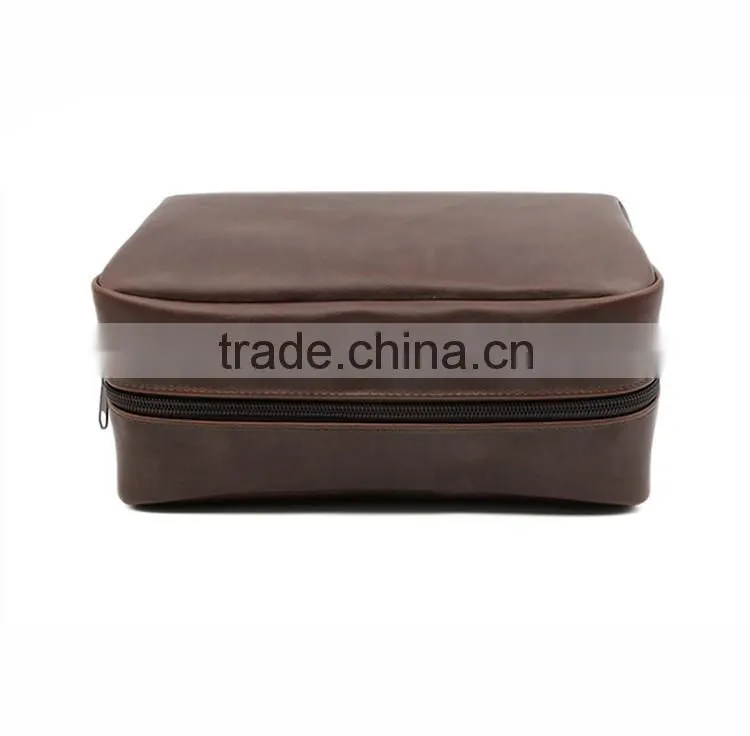 High quality PU leather makeup cosmetic bag packaging storage bag