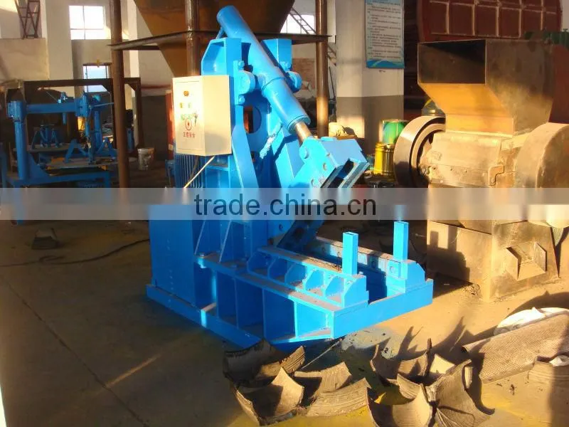 Waste Used tire cutting machine waste tire recycling machine block cutter