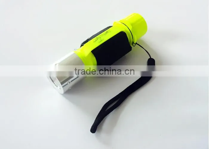 Factory Supply High Power ABS Waterproof 10w Xml T6 Led Diving Flashlight With 1*18650 Battery