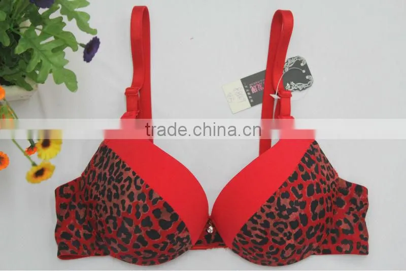 Leopard Print Contrast Color Mature Women Sexy Underwear