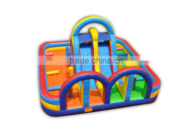 circus inflatable kids obstacle course bounce house moonwalk
