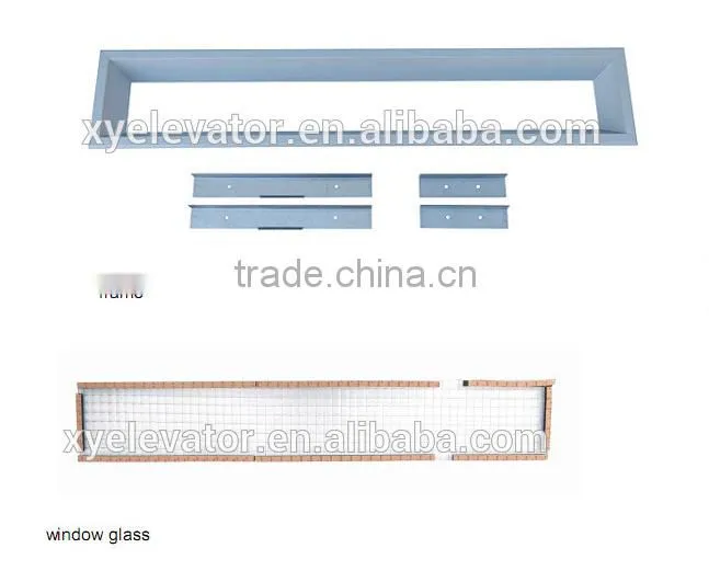 large view elevator swing door