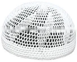 Manufacturers wholesale high quality white handmade Islam hat