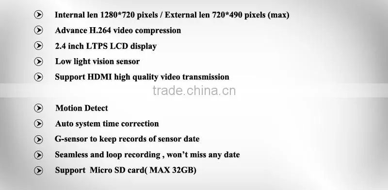 2014 Carmaxer OEM PIP HD Dual Camera car dvr black box x5