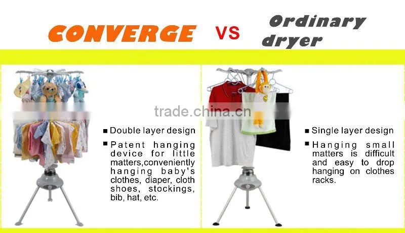 KP-90 aluminum sunshine baby clothes dryer