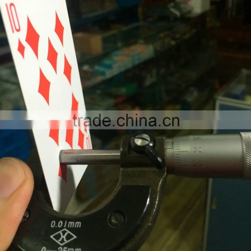 High end plastic playing cards thickness with custom logo