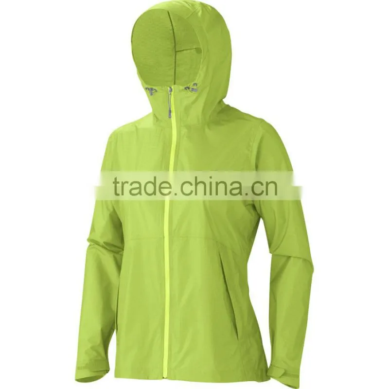 Women's 190t nylon fabric rain jacket