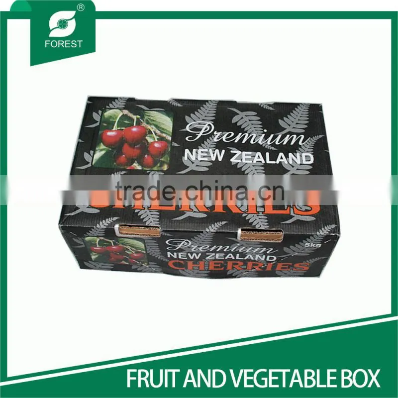WAX-COATED CORRUGATED BOX FRESH FRUITS CARTON BOXES WITH LID