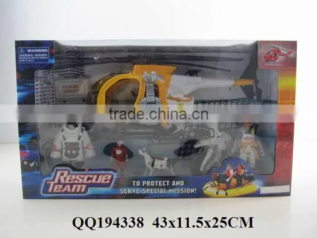 Rescue team set, funny set toy for kids, funny pretend toys