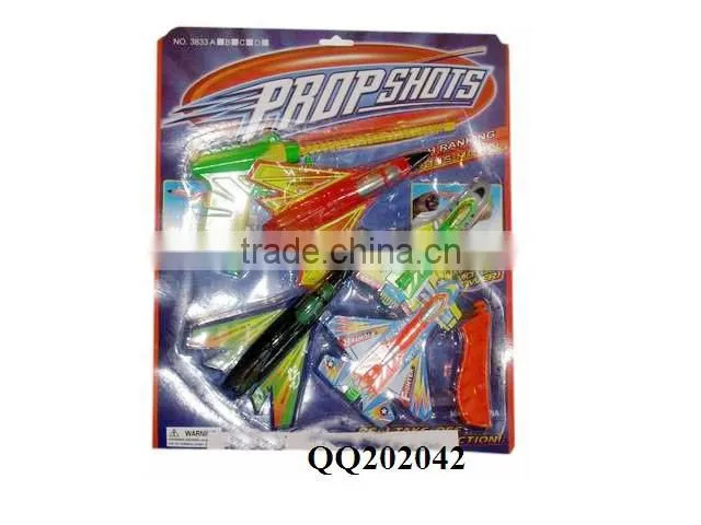 Plastic fun shooting plane toy