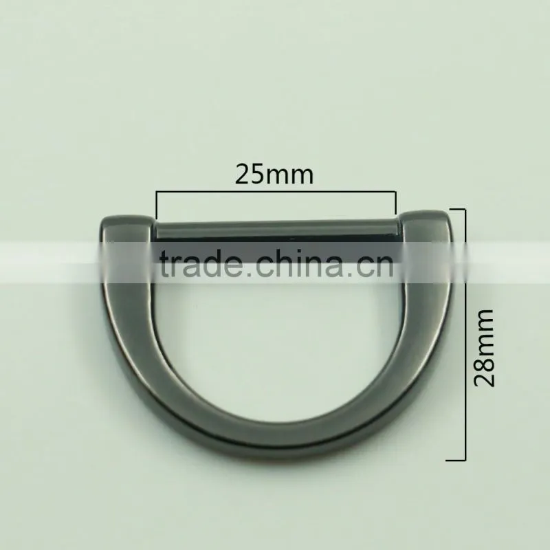 Custom design metal d shape metal buckle for bags