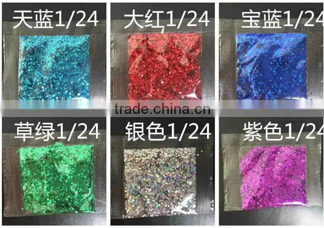 Other Holiday Supplies Type and Christmas Occasion various shape Glitter Powder for Christmas